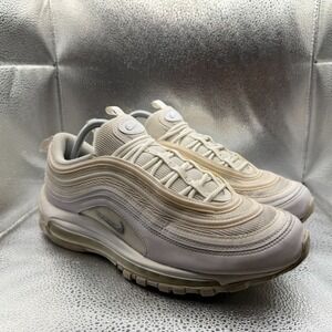 Size 9.5 Nike Air Max 97 Triple White Wolf Gray Mens Athletic Shoes 921826-101